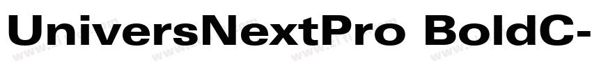 UniversNextPro BoldC字体转换